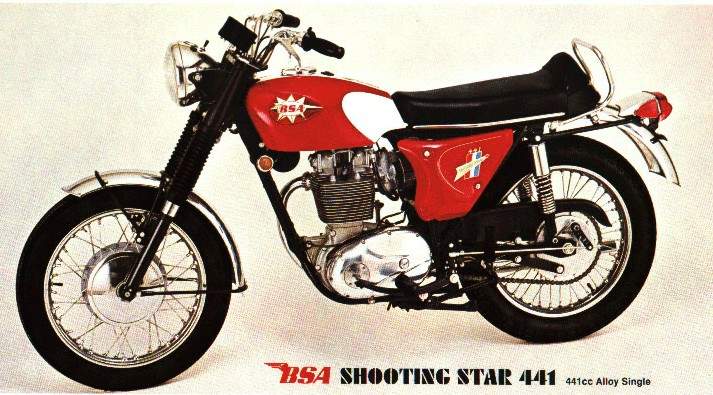 BSA hooting Star 450 1967 запчасти