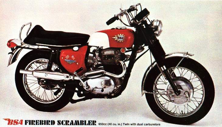 BSA irebird Scrambler 1968 запчасти