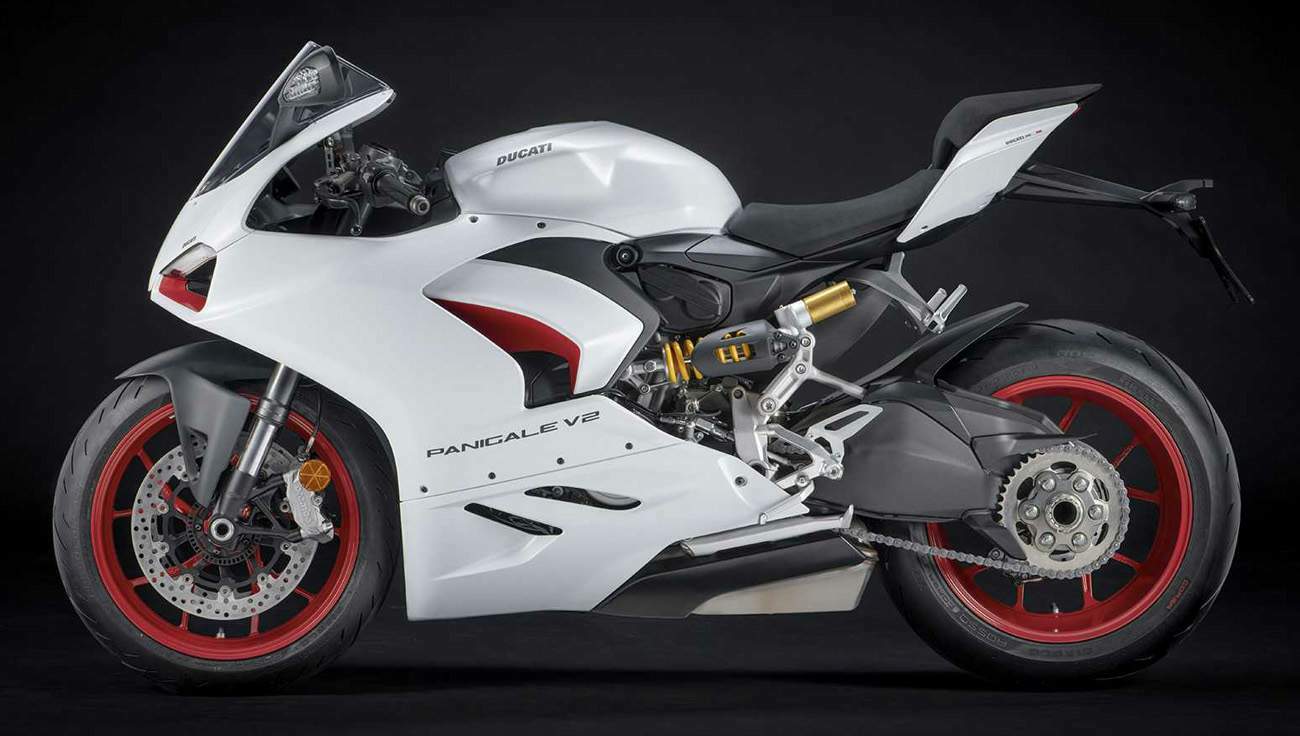 Ducati Panigale V2 White Rosso 2020 запчасти