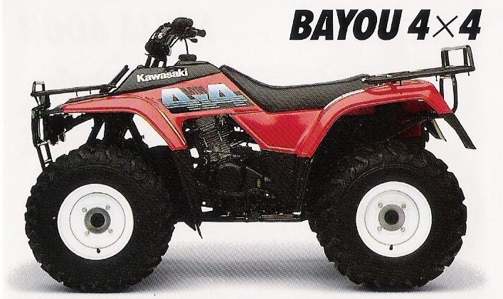 Kawasaki BAYOU 300 4x4 1991 запчасти