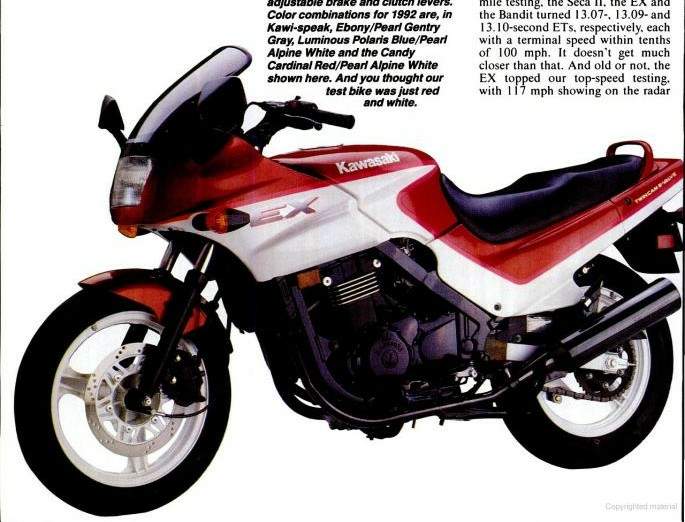 Kawasaki EX 500R Ninja 1990 запчасти