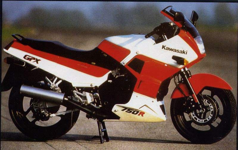 Kawasaki GPX 750R 1988 запчасти