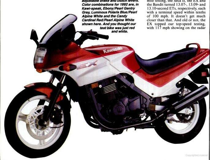 Kawasaki GPz 500S 1989 запчасти