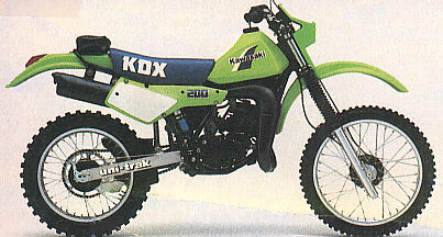Kawasaki KDX 200 1985 запчасти