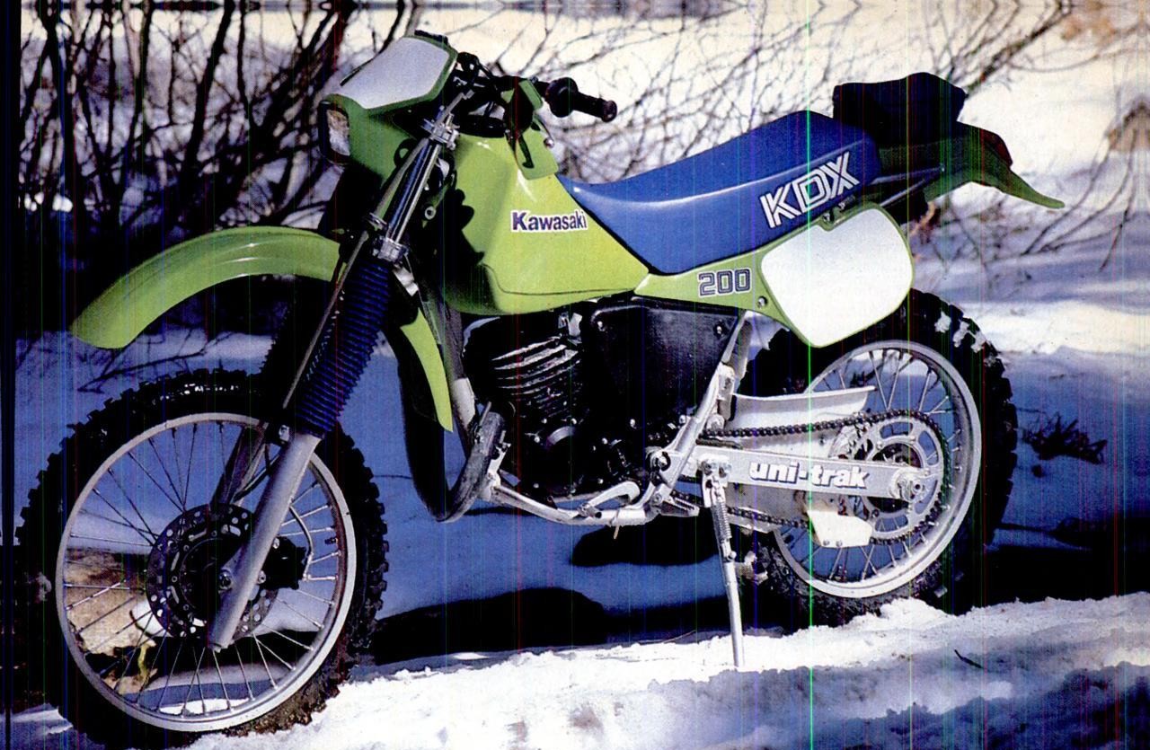 Kawasaki KDX 200 1987 запчасти