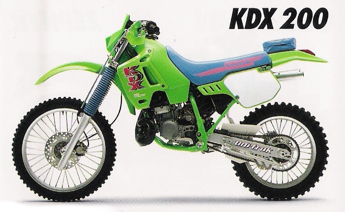 Kawasaki KDX 200 1991 запчасти
