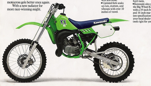 Kawasaki KX 80 1986 запчасти