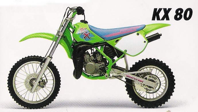Kawasaki KX 80 1991 запчасти