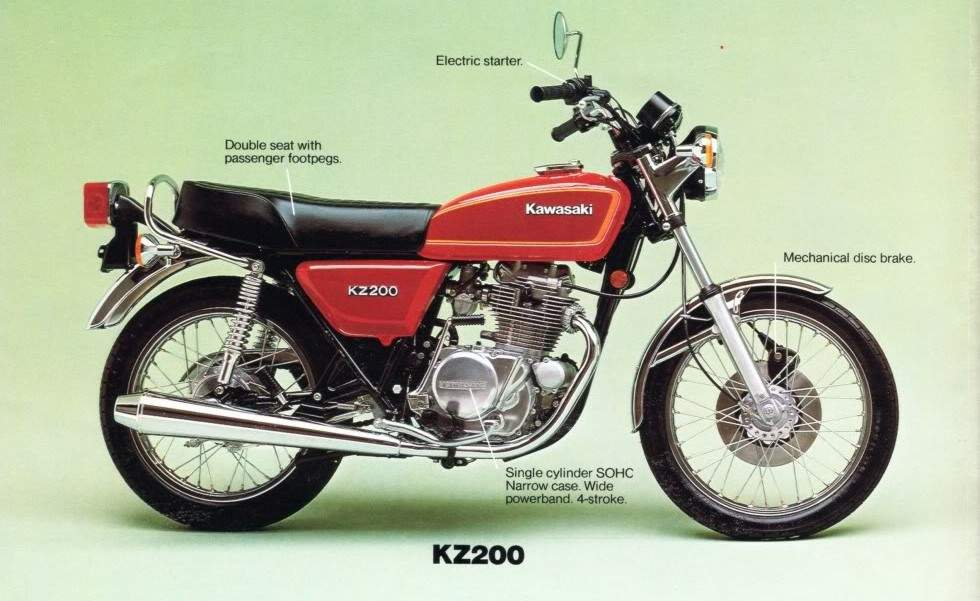 Kawasaki Z 200 1978 запчасти