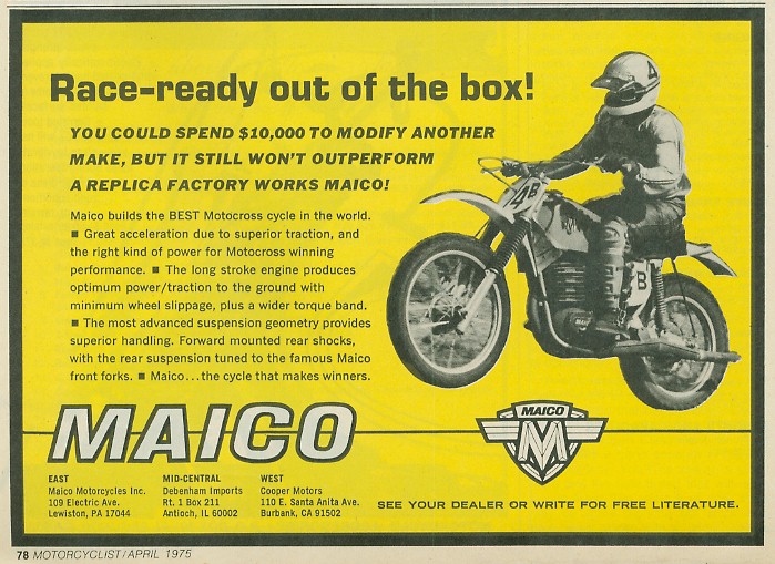 Maico GP 250 1975 запчасти