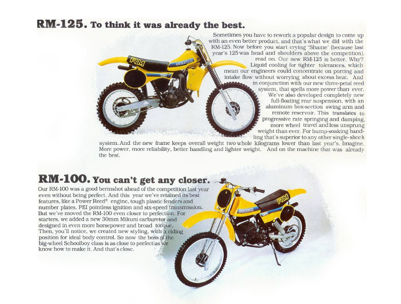 SUZUKI RM 100 1981 запчасти