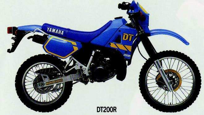 Yamaha DT 200wR 1990 запчасти