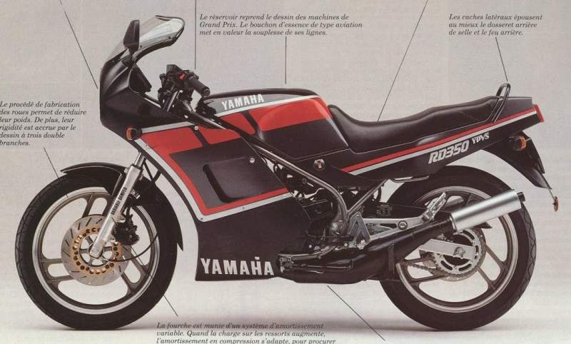 Yamaha RD 350F2 1986 запчасти