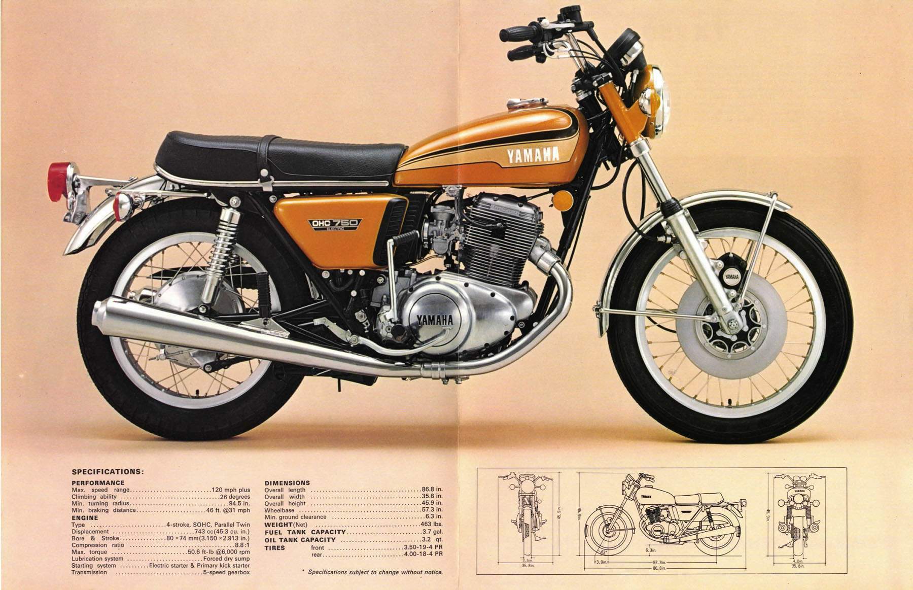 Yamaha TX 750 1973 запчасти