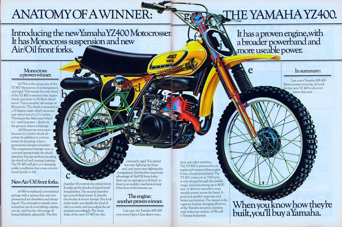 Yamaha YZ 400 1976 запчасти