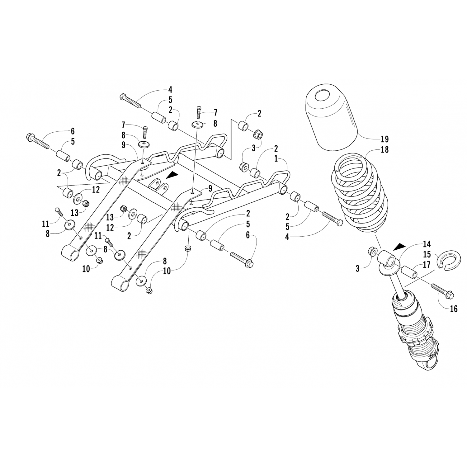 2704066 Arctic Cat Амортизатор, передний рычаг-11.29"-ifp- fox 2704-066