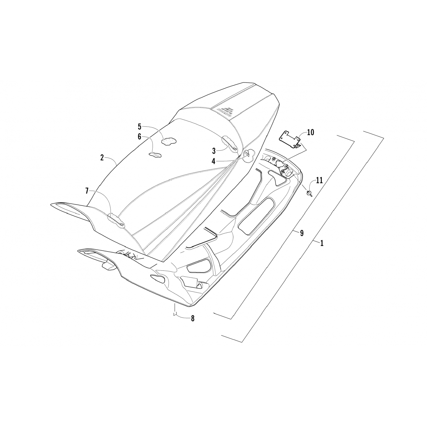5706549 Arctic Cat Сиденье с подогревом - аси 5706-549