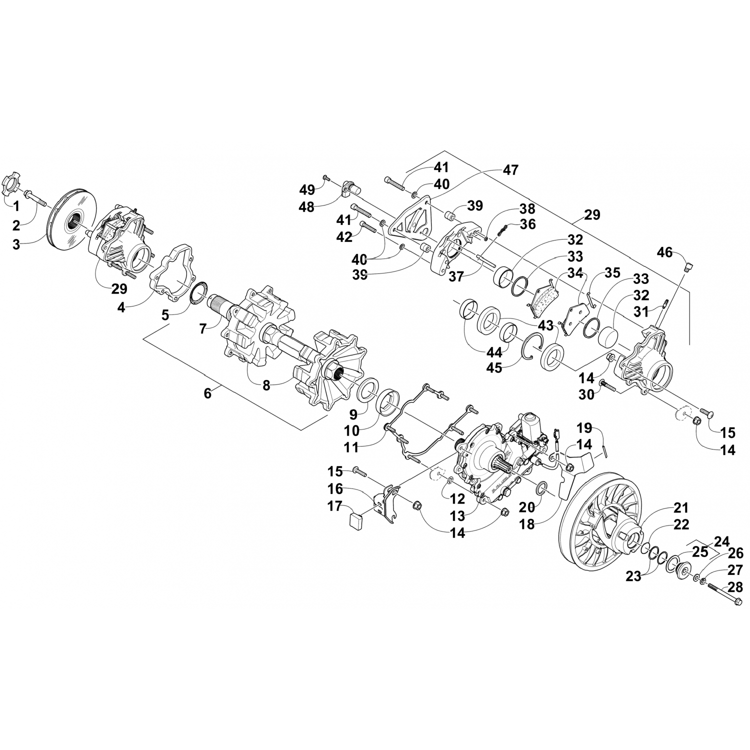 1702283 Arctic Cat Картер-акт рев-54/66 5п-assy 1702-283