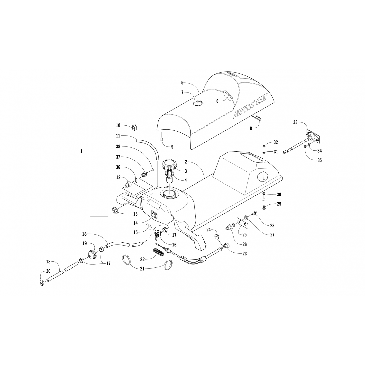 0109822 Arctic Cat Выключатель 0109-822