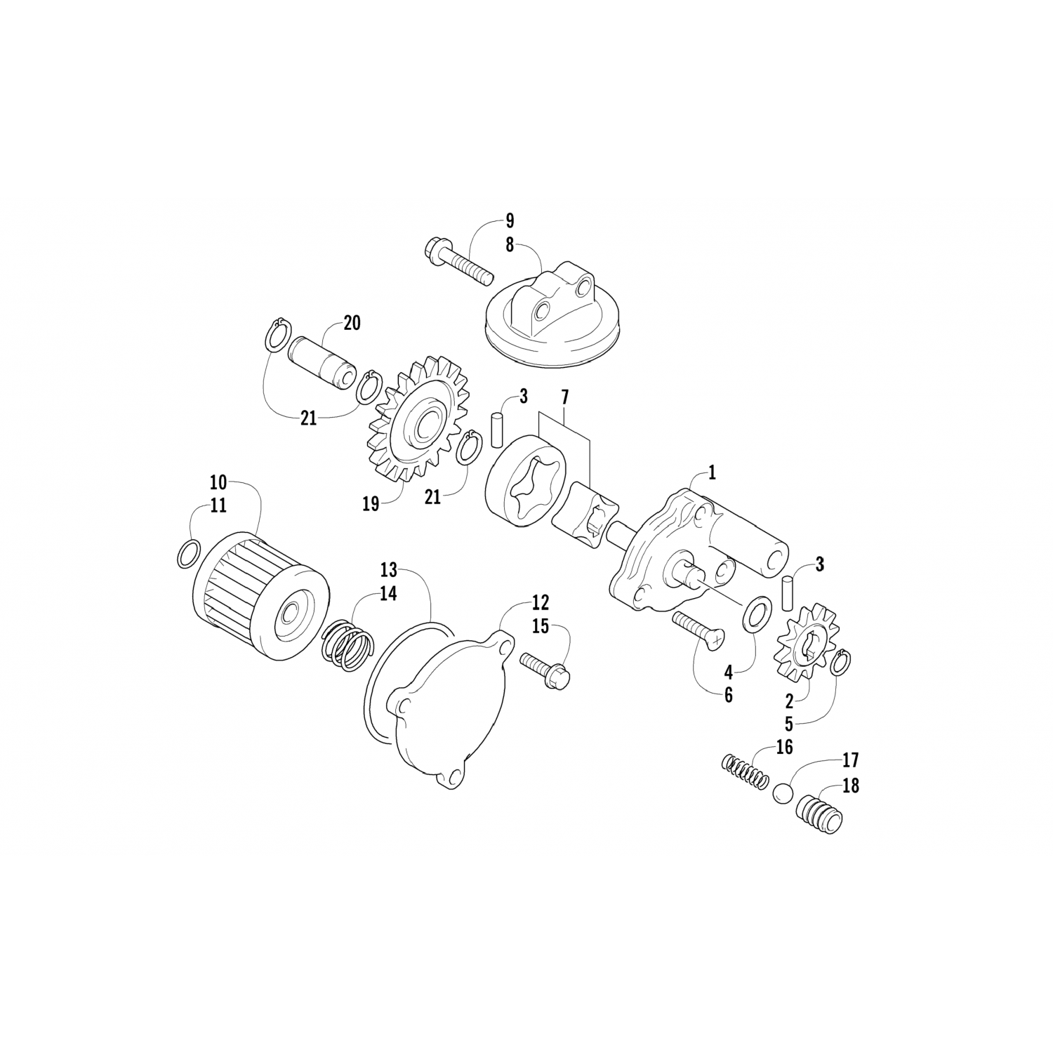 3502022 Arctic Cat Комплект ротора 3502-022