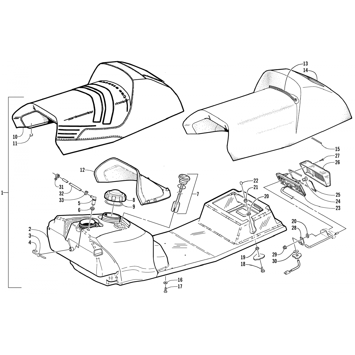 1718213 Arctic Cat Сиденье в сборе 1718-213