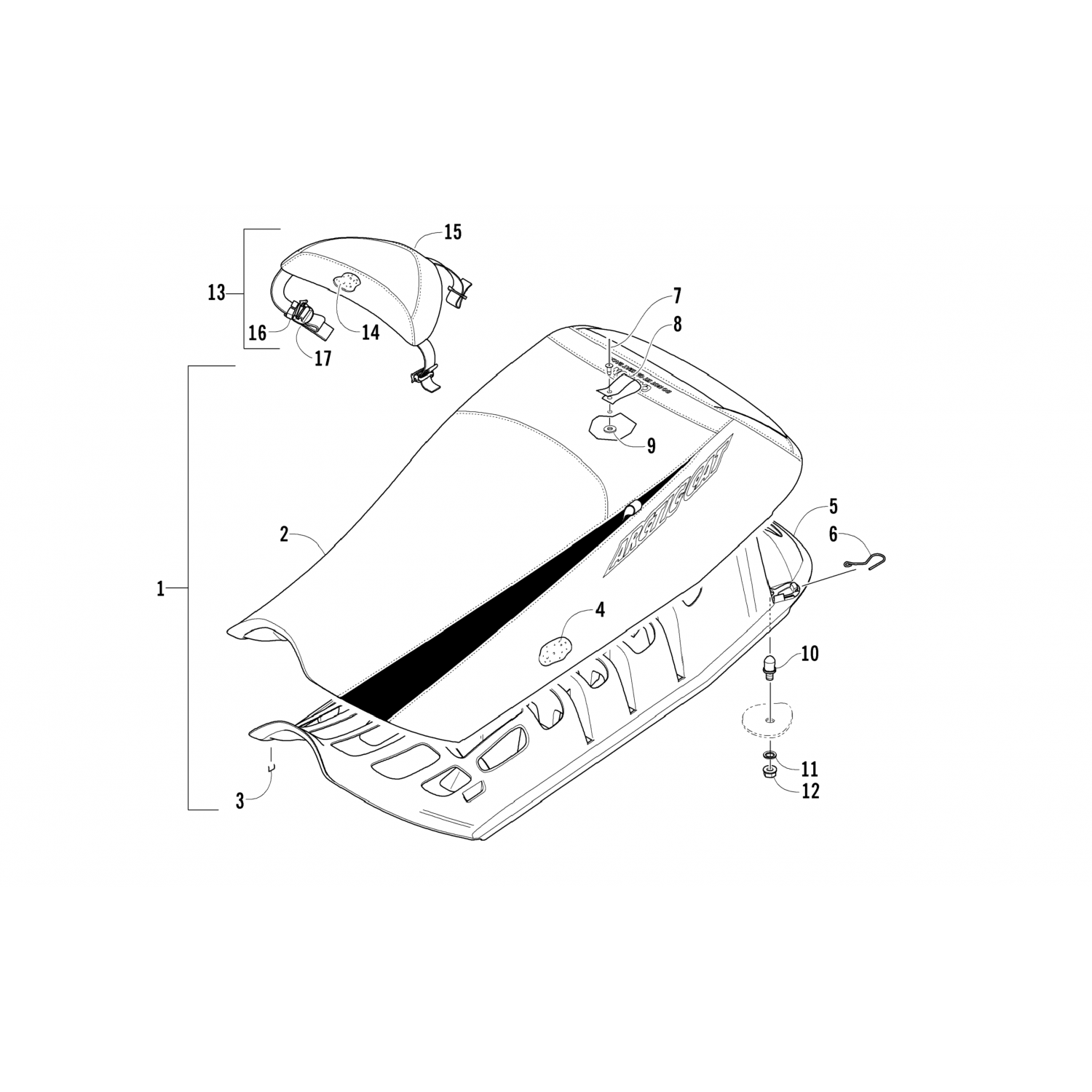 2706687 Arctic Cat Крышка 2706-687