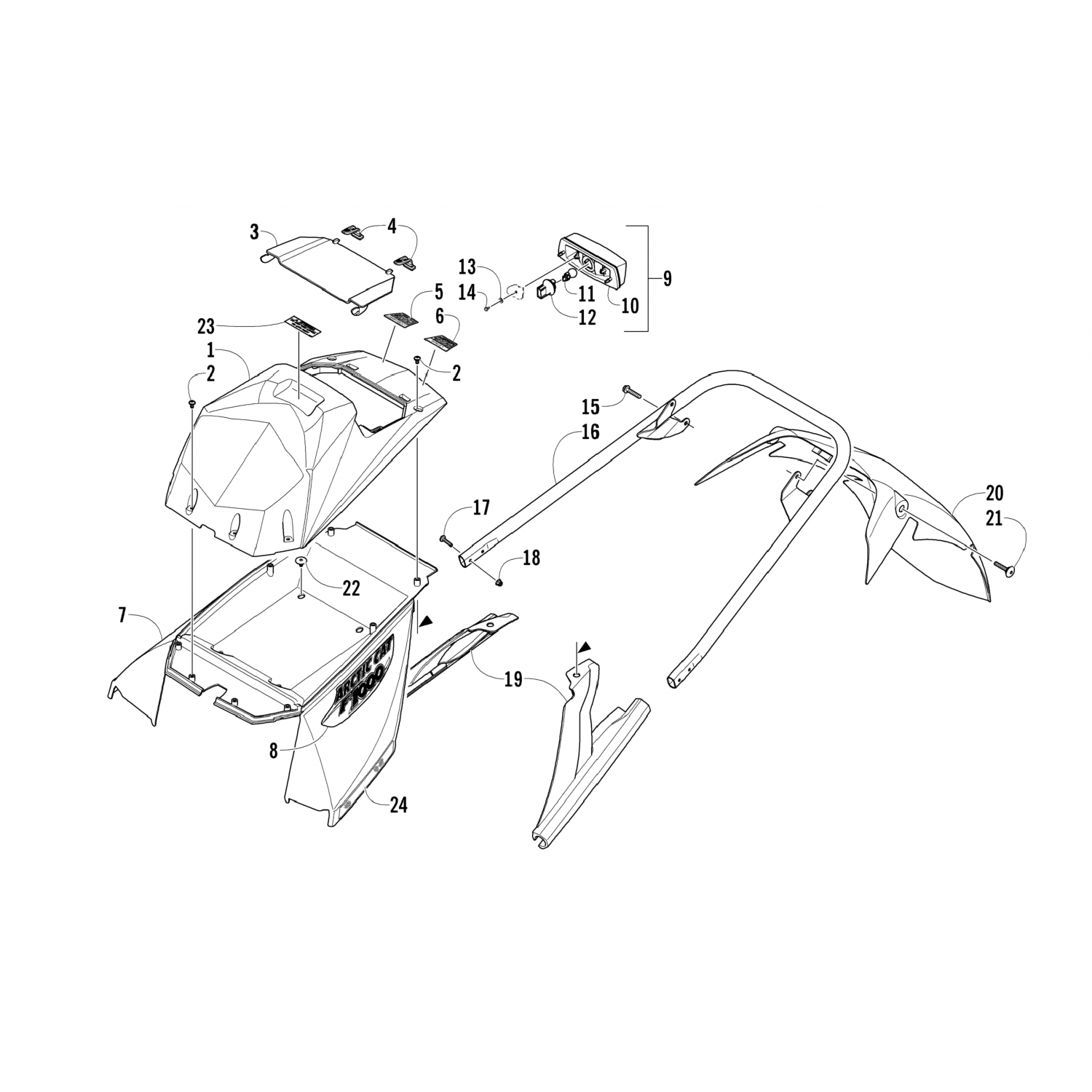 4606578 Arctic Cat Коробка 4606-578