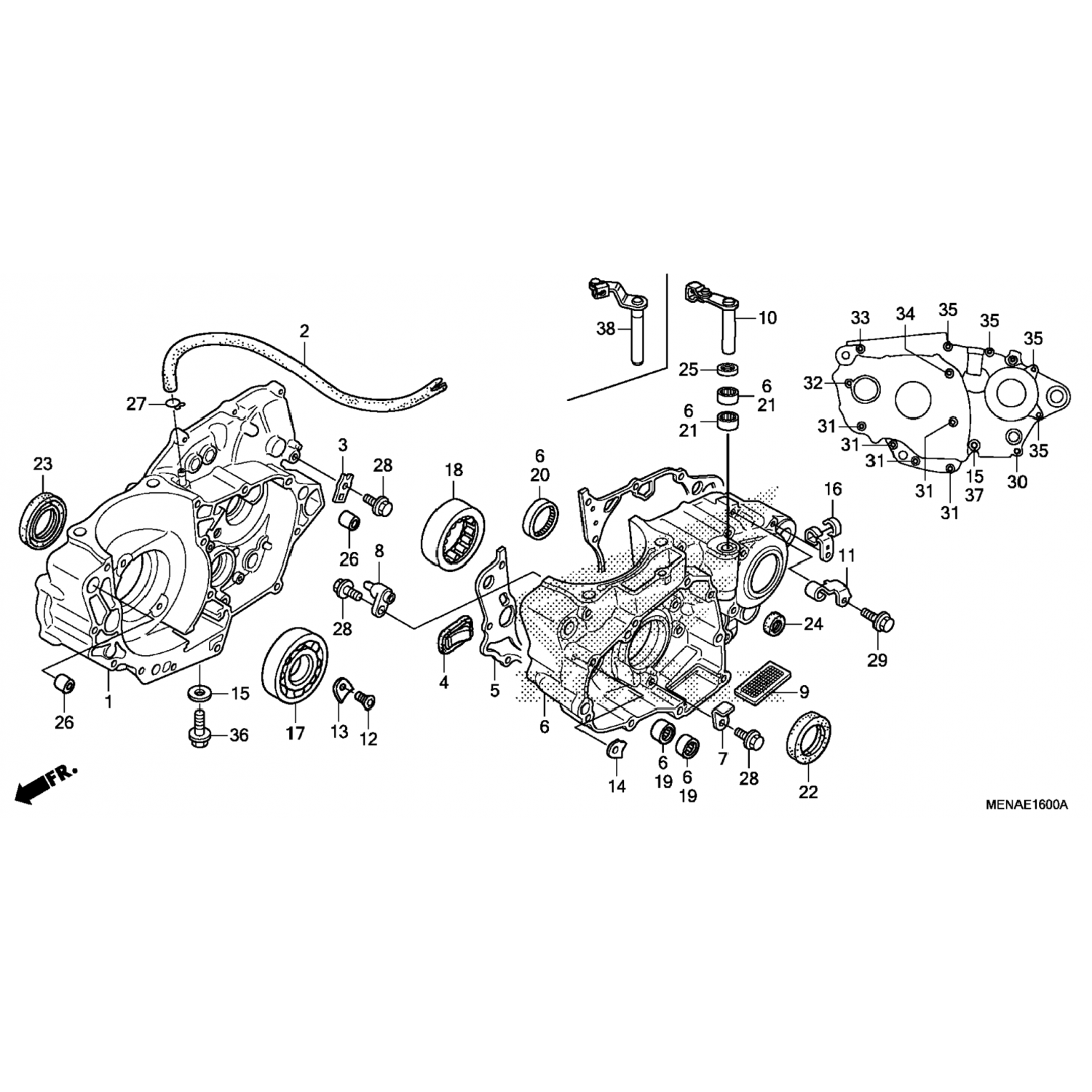11191MENA40 Honda Прокладка, картер 11191-MEN-A40