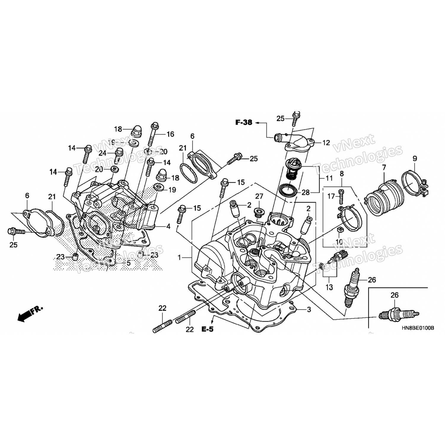 980795615U Honda С/плг (vk20prz11) 98079-5615U