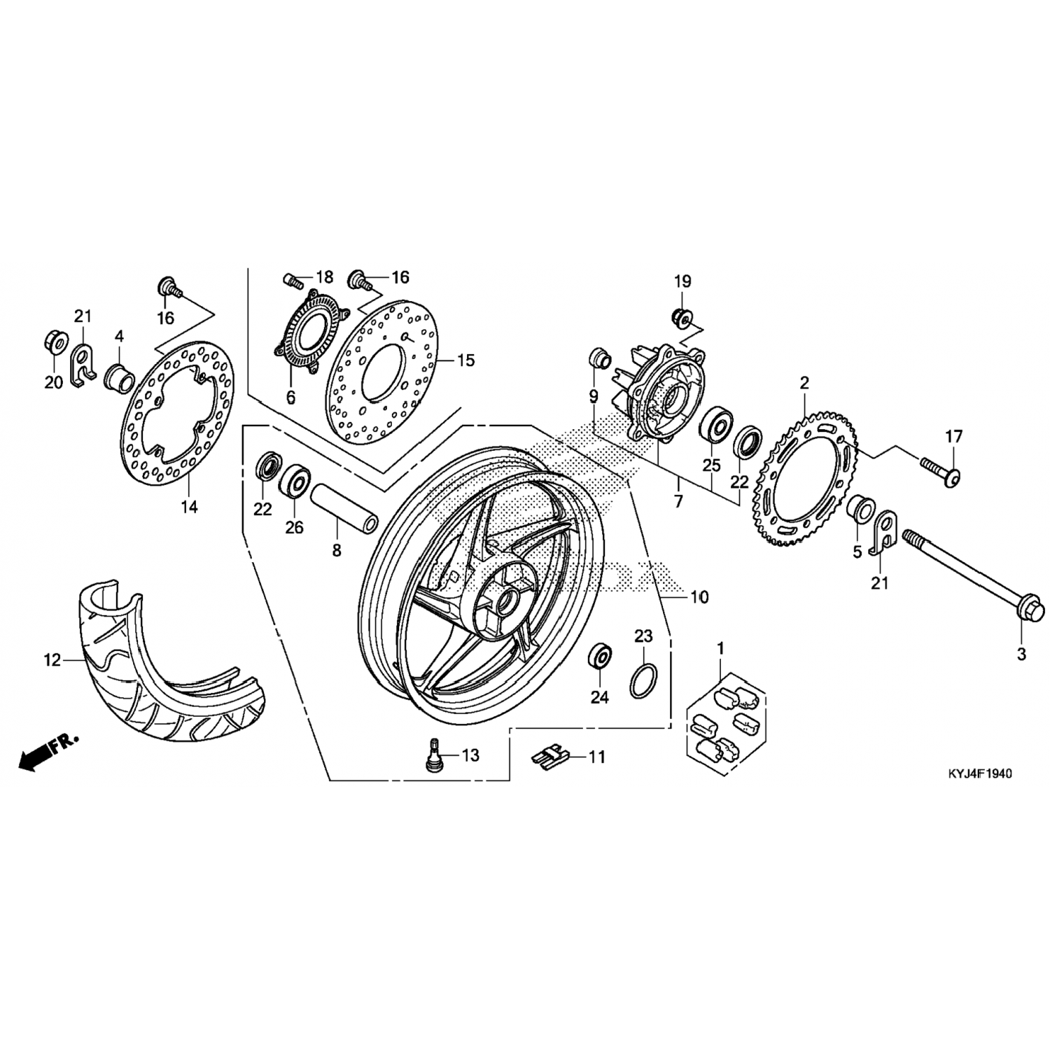 961506204010 Honda ПОДШИПНИК ОПОРНЫЙ