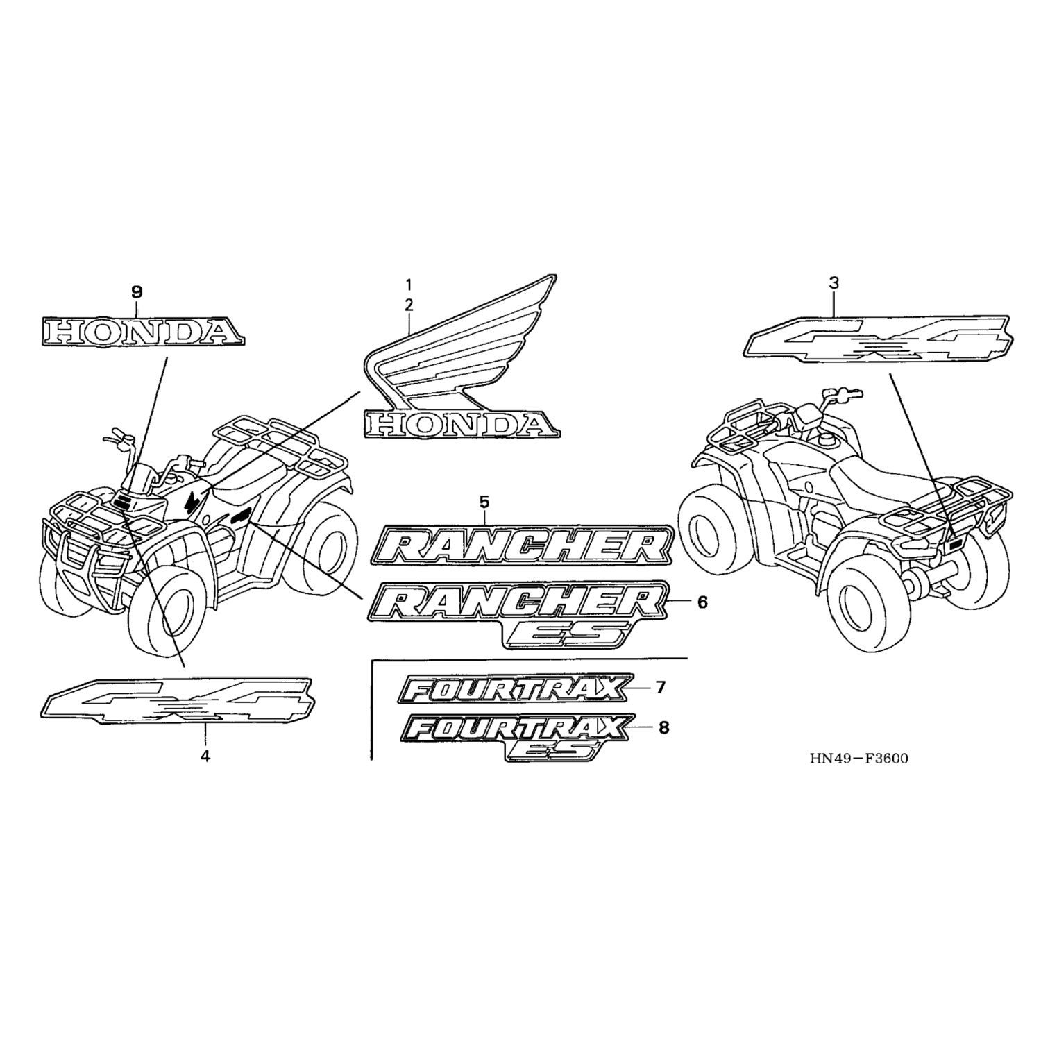 87126HN5M40ZB Honda Марка (тип2) 87126-HN5-M40ZB