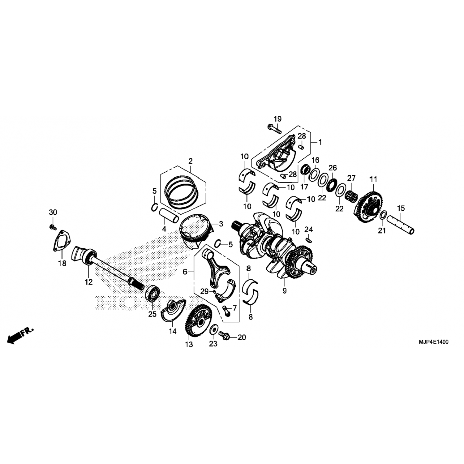 13445MJPG50 Honda ВАЛ, ОБР. БАЛАНСИР 13445-MJP-G50