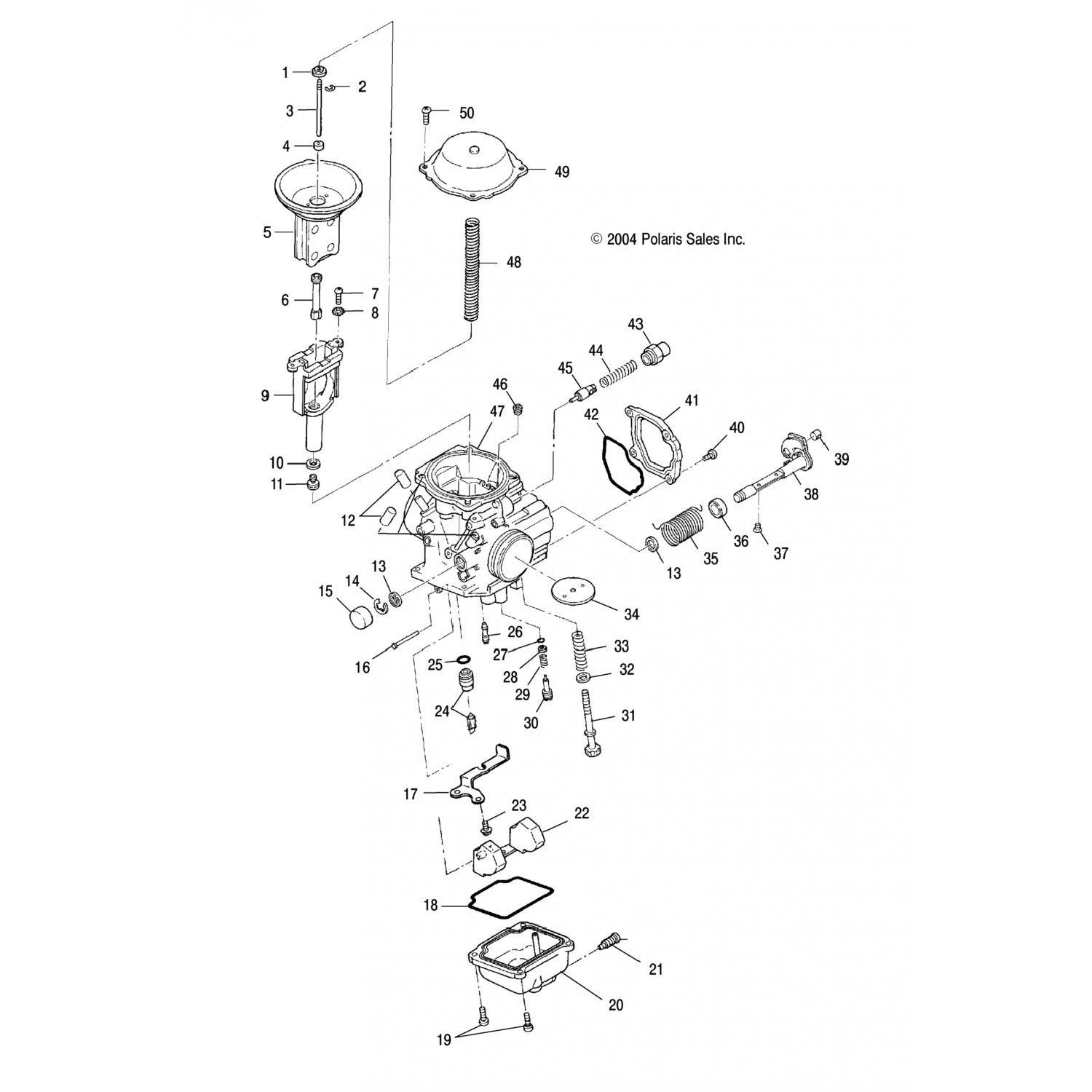 1203059 Polaris асм-карбюратор, 600 05 r/c
