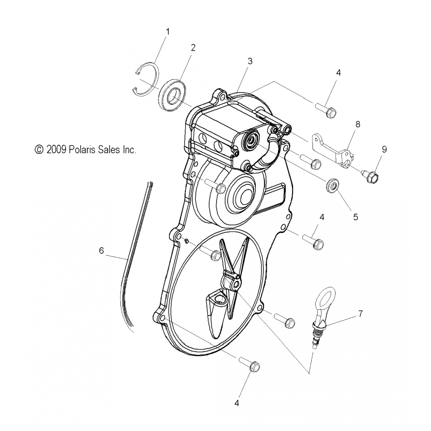 1332553 Polaris Асм крышка реверса