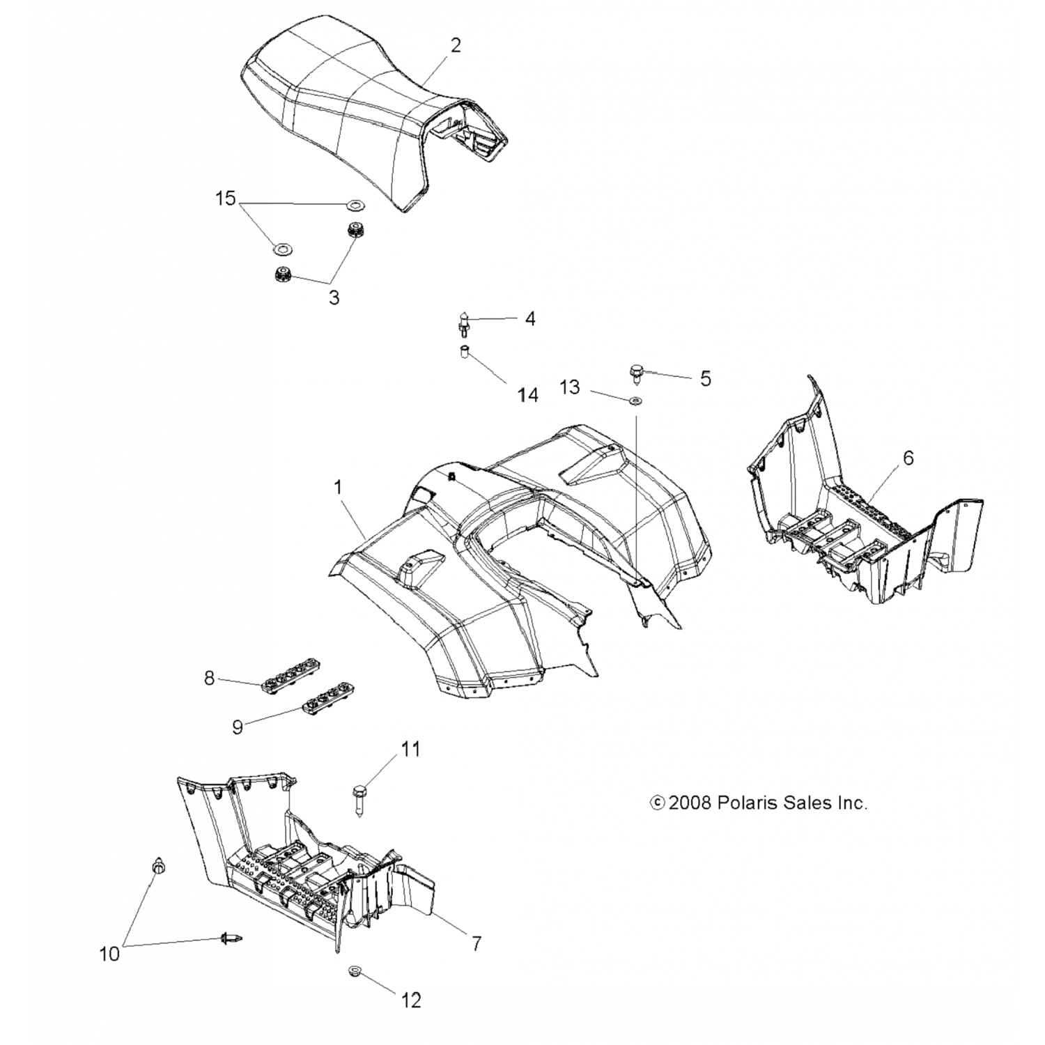 2684062 Polaris Асм крышка, p30, золотая декаль