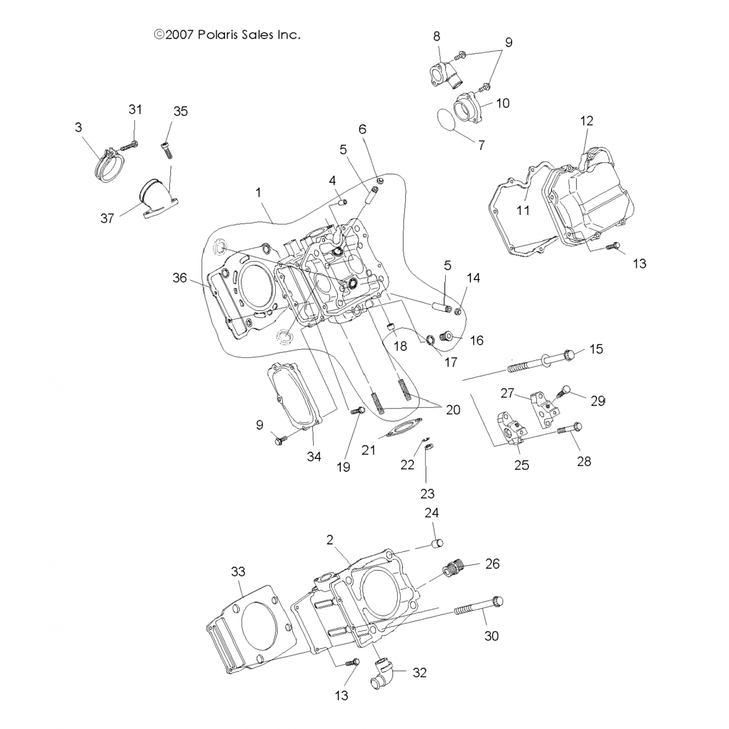 3089256 Polaris асм-цилиндр