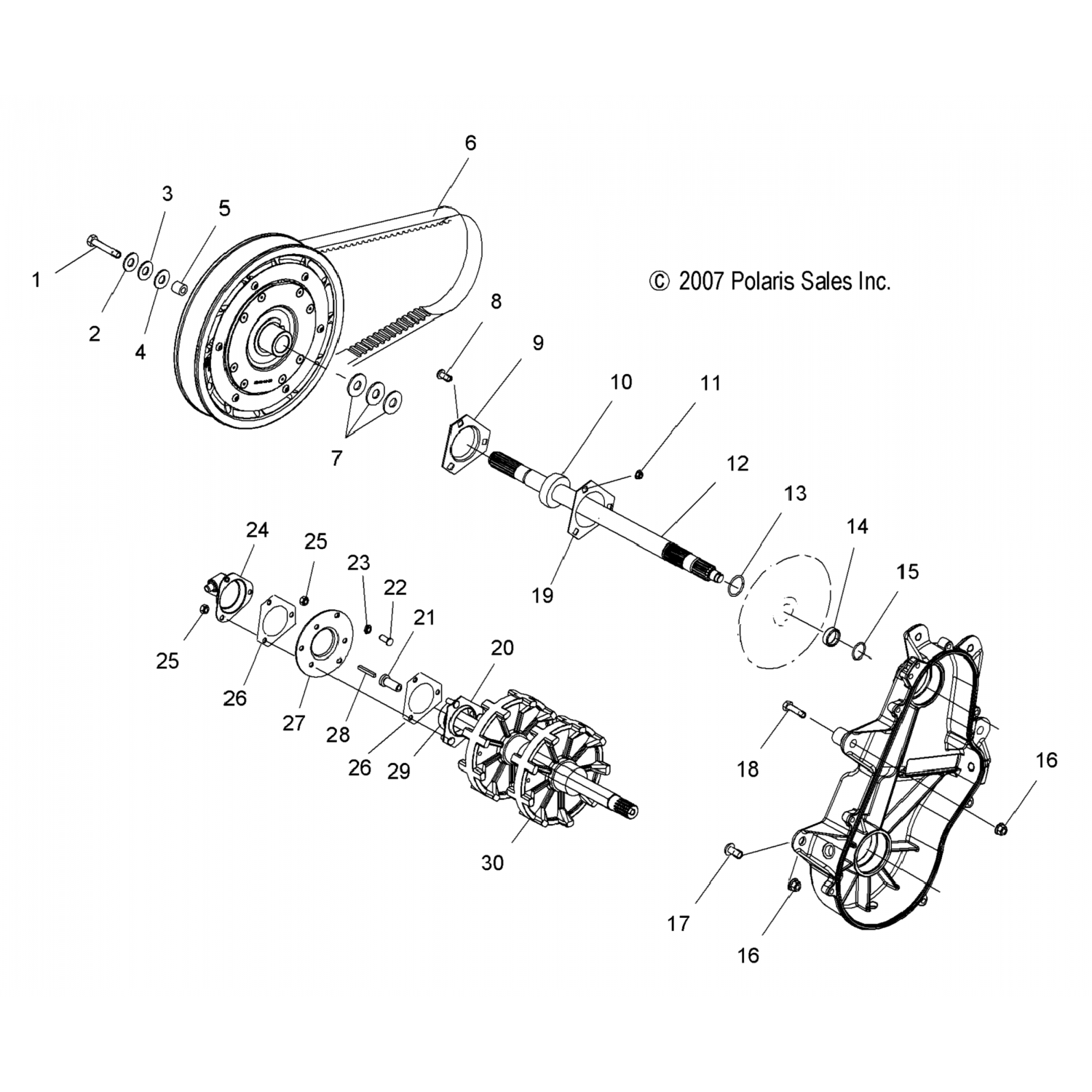 3211080 Polaris Ремень приводной (5)