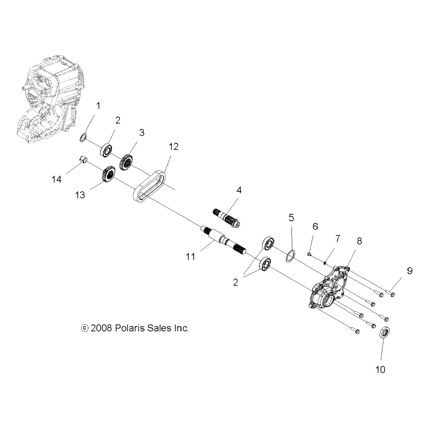 3233844 Polaris Звездочка-22т