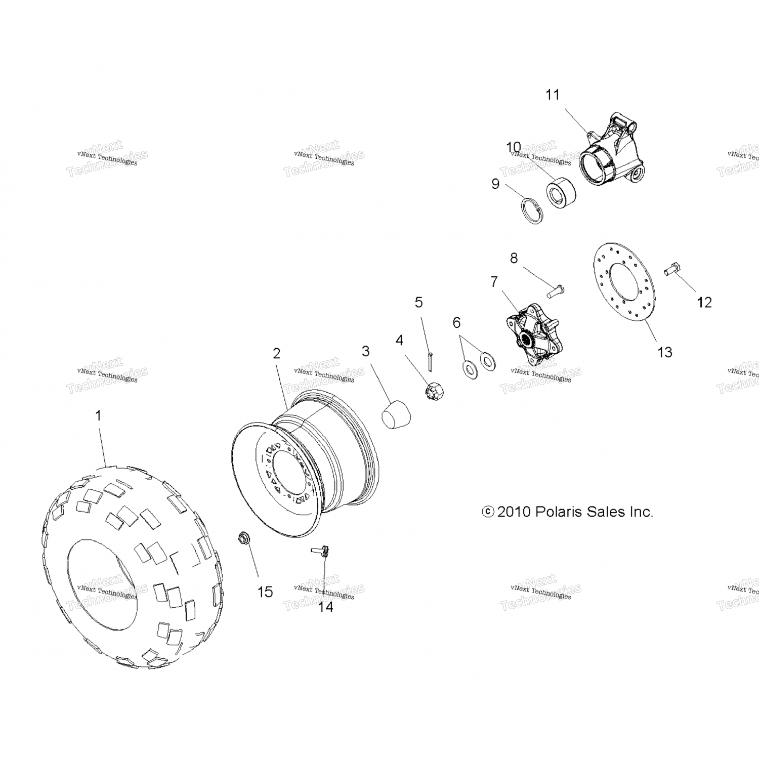 3515087 Polaris Подшипник-колесо, 40X74X40 мм