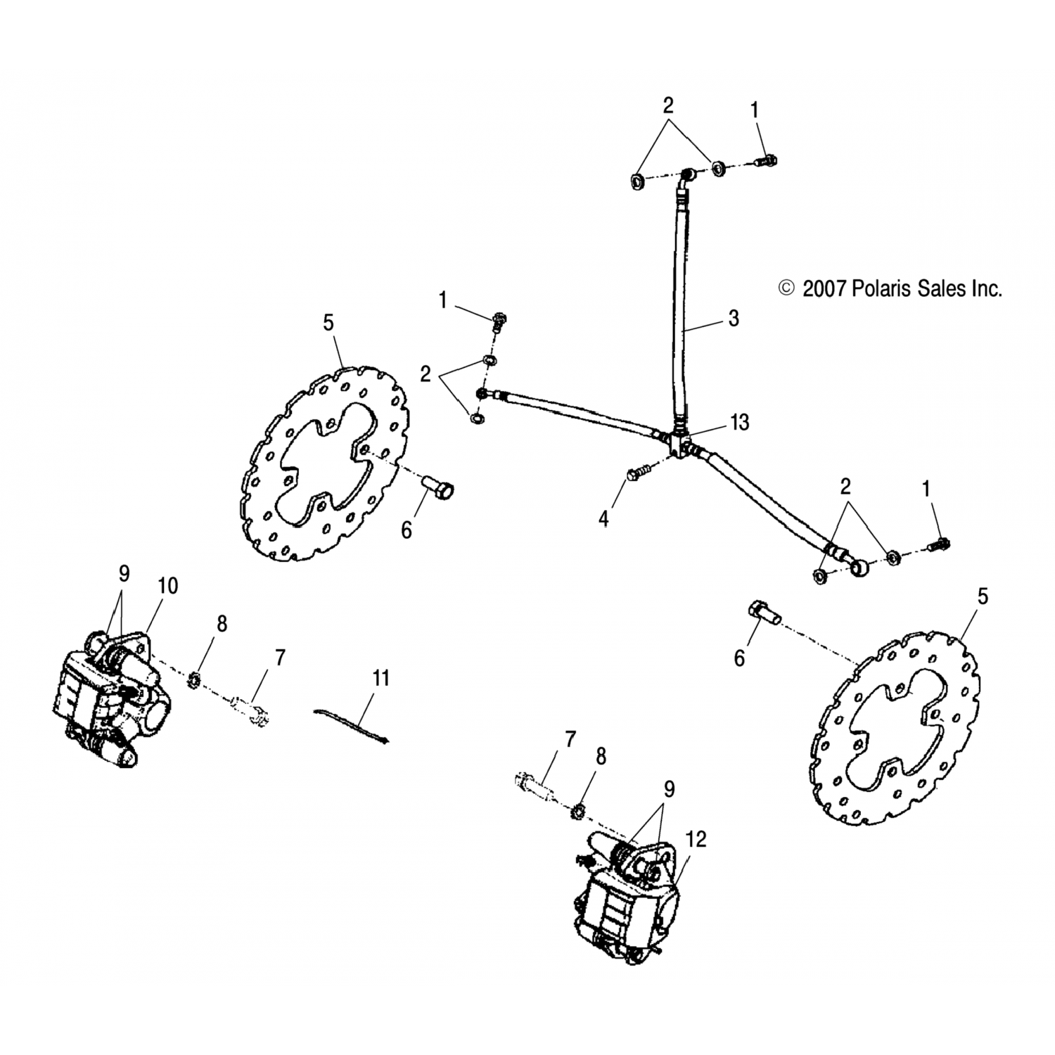 0454239 Polaris Асм суппорт, тормоз, лх