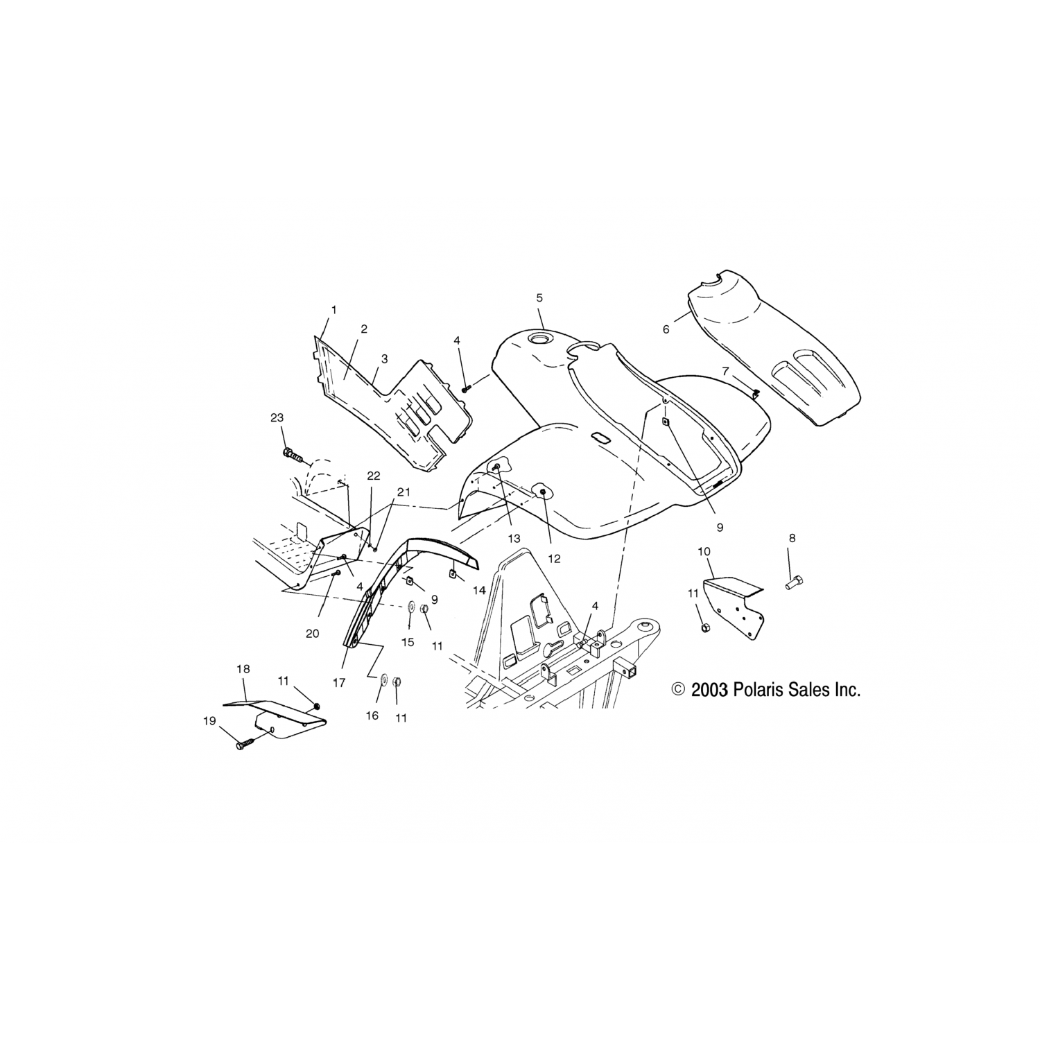 2632953469 Polaris Асм-кабина, пена/фр, свч, м, н, блю мт 2632953-469