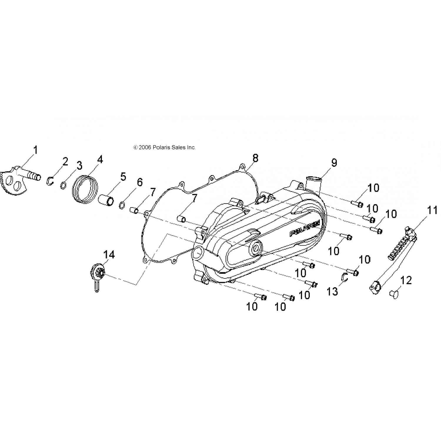 0451745 Polaris Асм-ударная шестерня