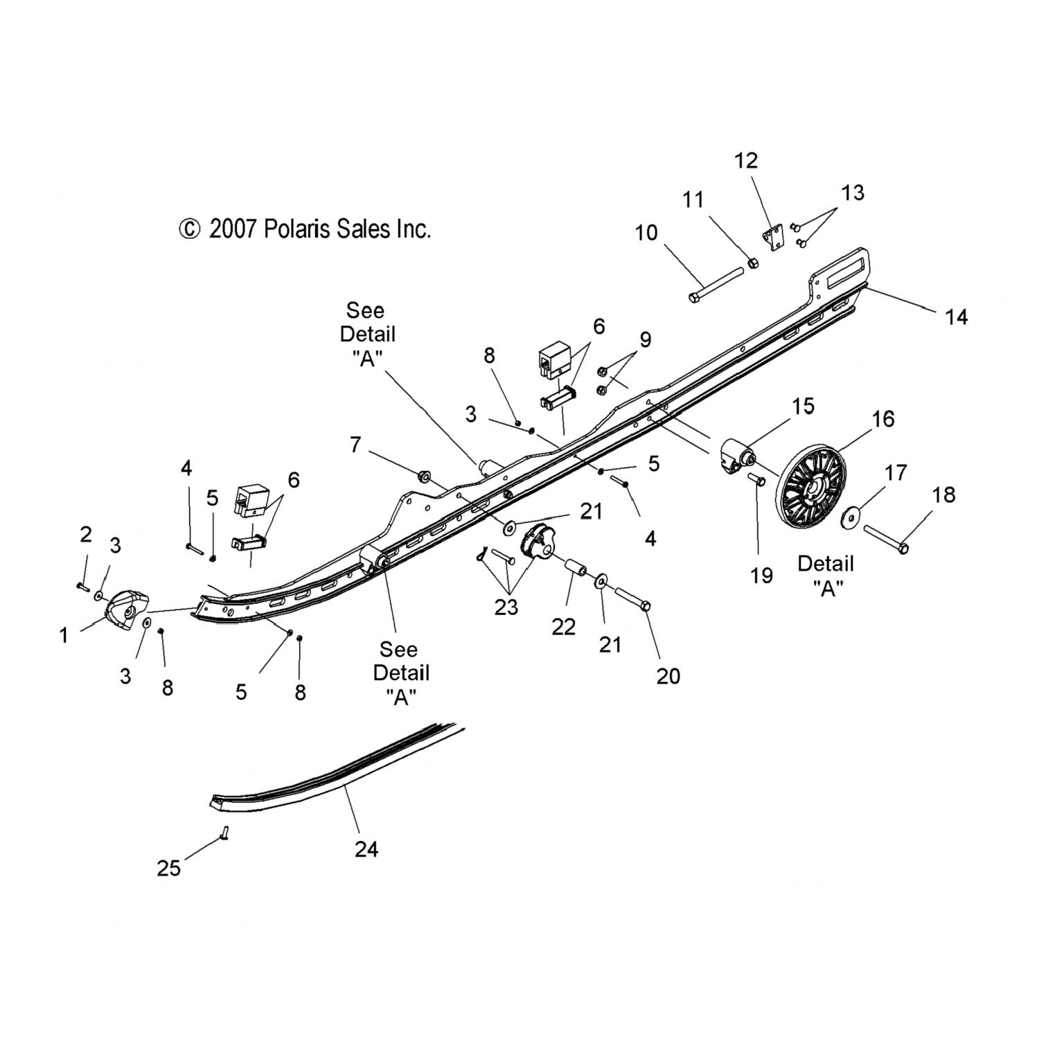 1542443 Polaris асм-рейка, bsc, 144, lwt, rh
