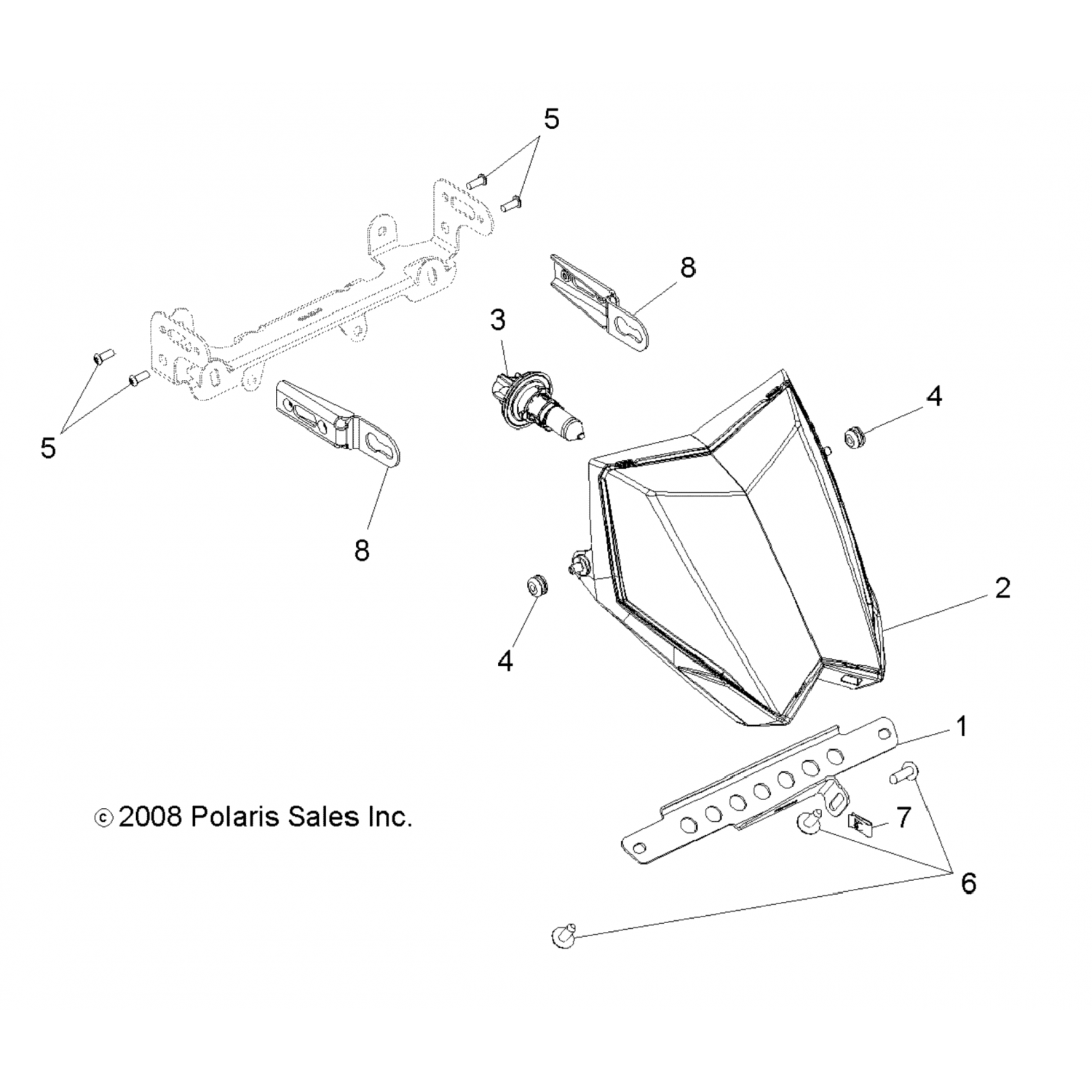2411093 Polaris асм-фара