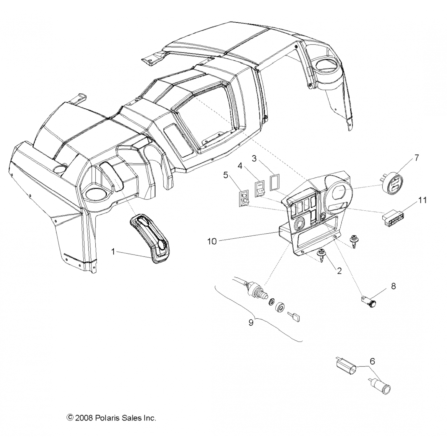 2411151 Polaris асм-часомер/газ рнгр,500