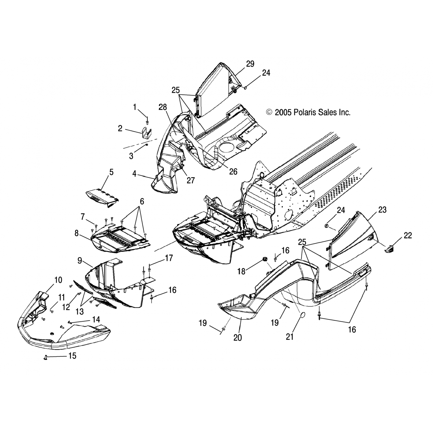 2633004293 Polaris асм крыло, рх, инди красный 2633004-293