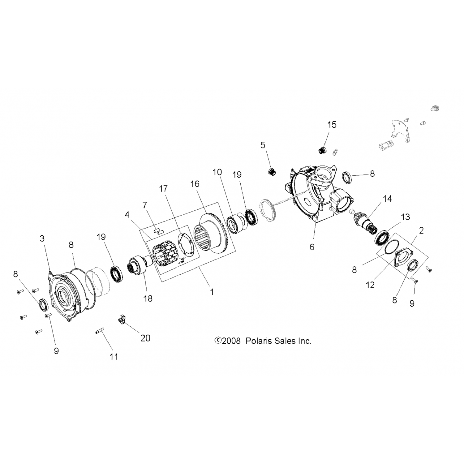 3234396 Polaris асм-пробка, слив