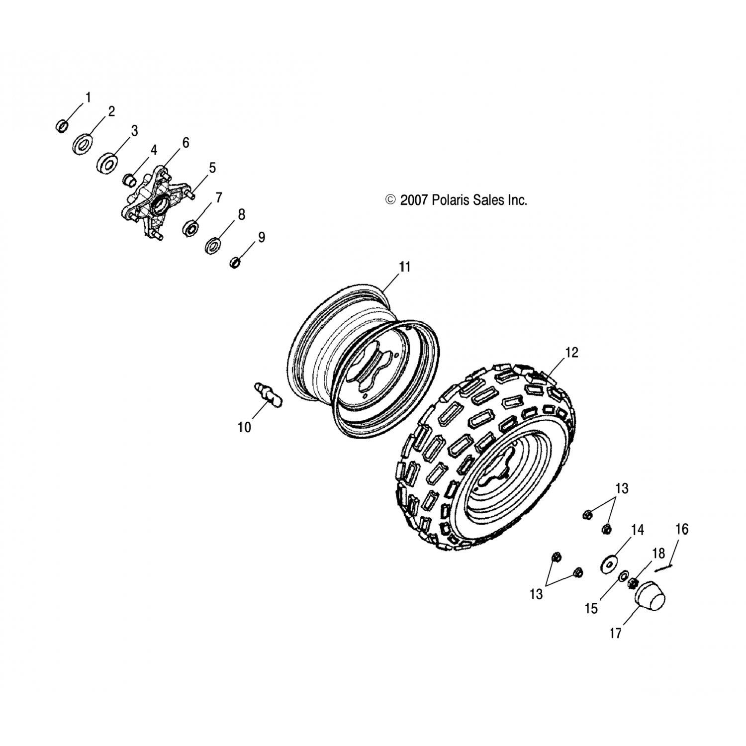 0453004 Polaris подшипник шариковый радиальный
