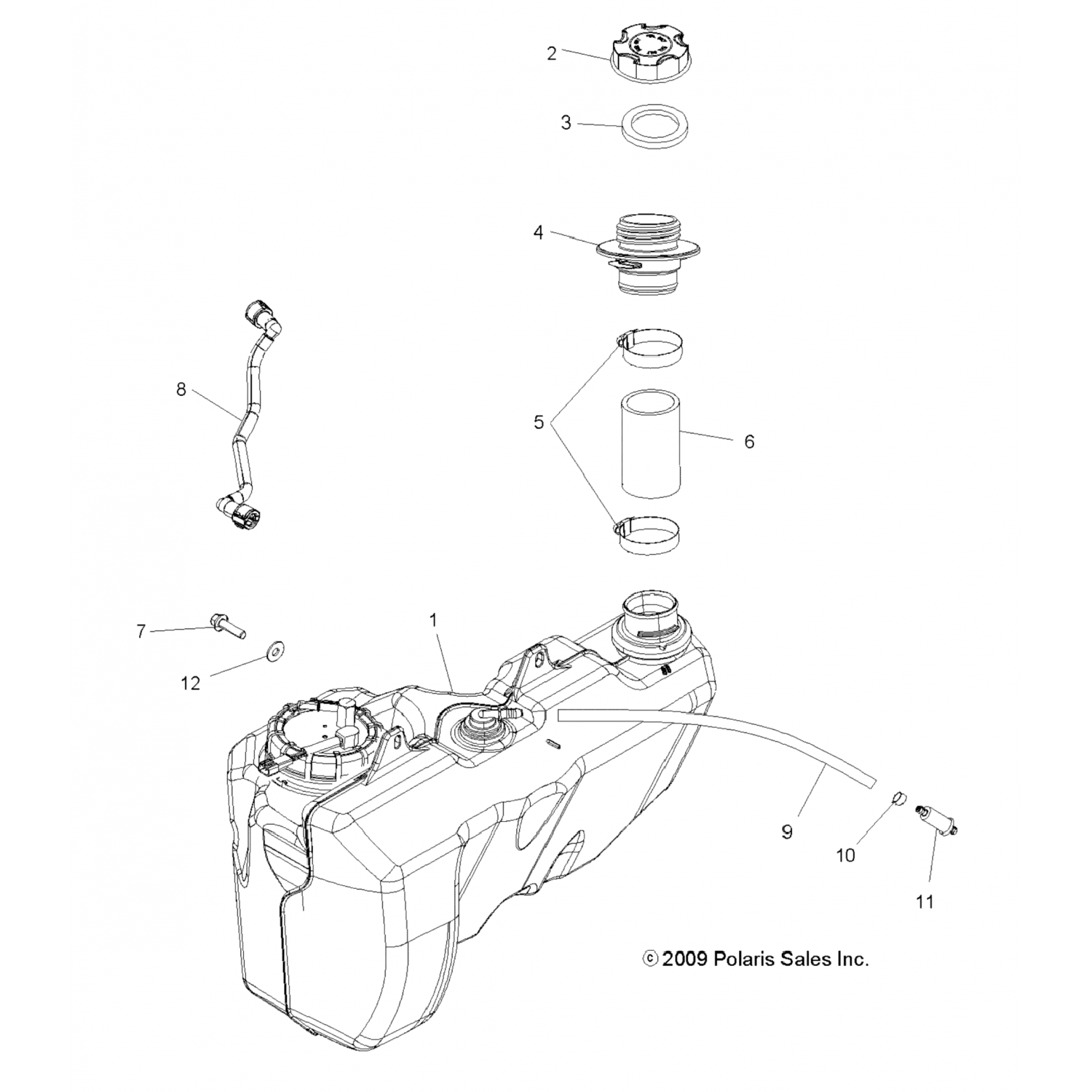 2521073 Polaris Асм-топливопровод