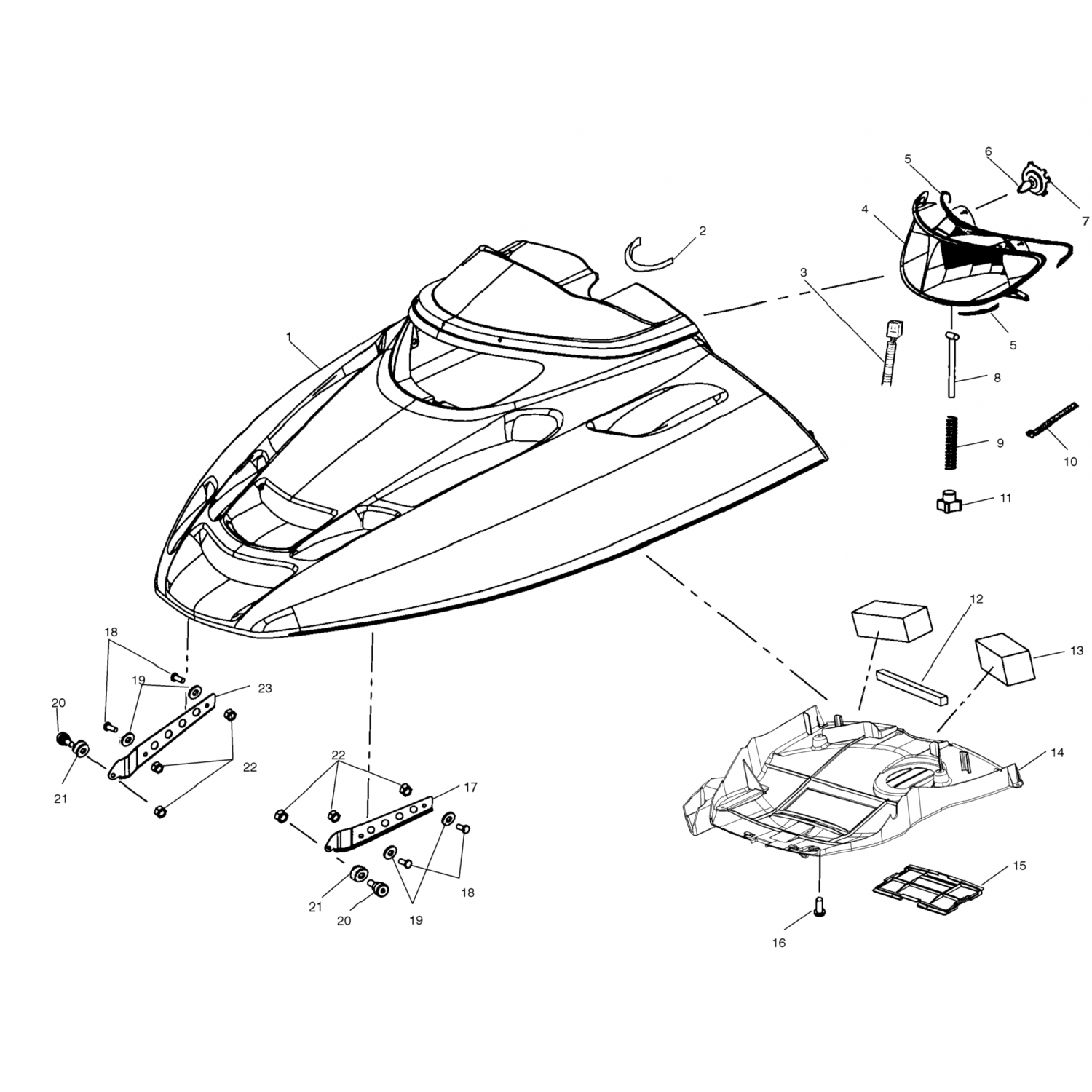 2632655293 Polaris Asm-hood, 03 race, 2h, svc, красный 2632655-293